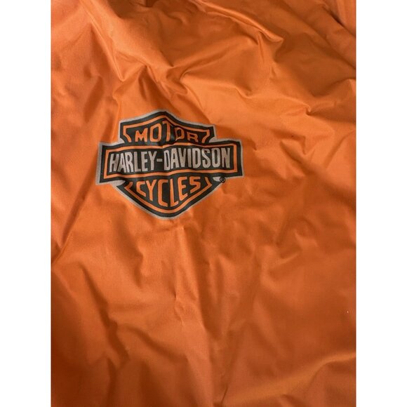 Harley Davidson Mens Medium Nylon Motorcycle Biker Jacket Black Orange /Lg Pants - Picture 3 of 12